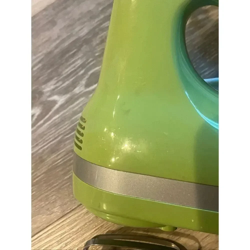 KitchenAid KHM5APGA7 5-Speed Hand Mixer Green Apple Tested Working
